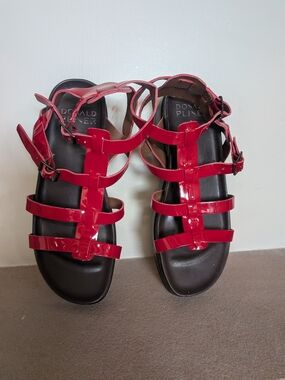 Donald J. Pliner Women's Red Patent Gladiator Sandals
